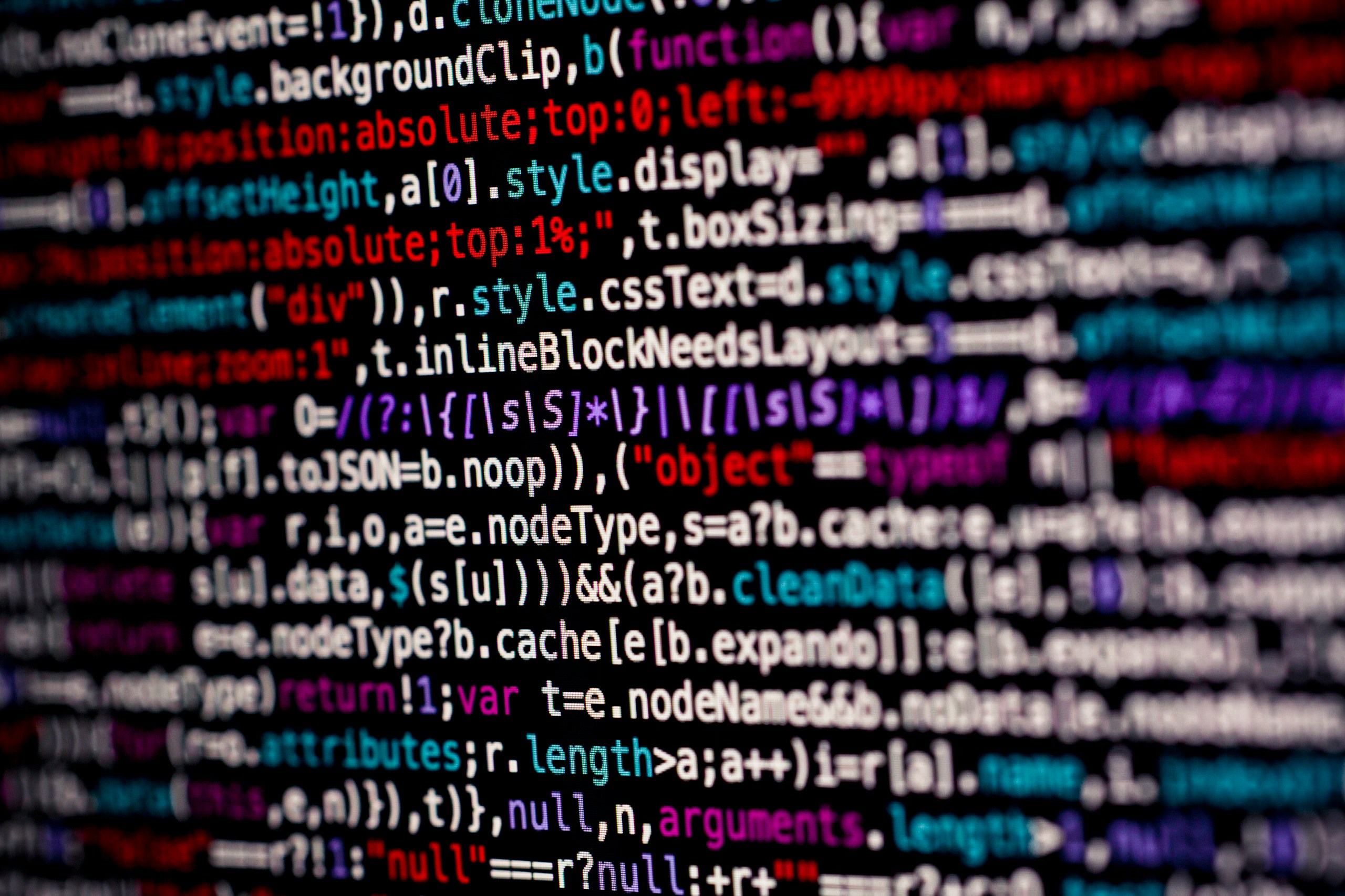 Binary digital HTML/CSS Javascript source code web design coder. Made with Canon 5d Mark III and vintage analog lens Leica APO Macro Elmarit-R 2.8 100mm.